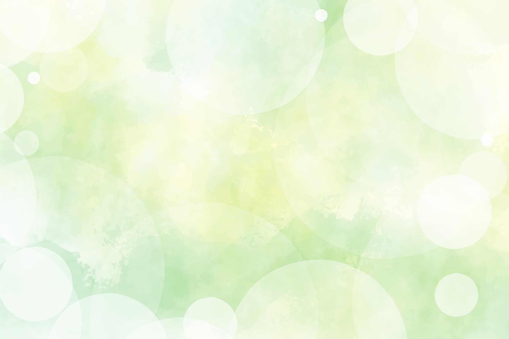 Yellow and Green Watercolor Blurred Bokeh Background
